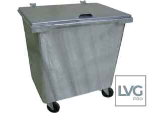 Avfallskärl Stål 660 liter